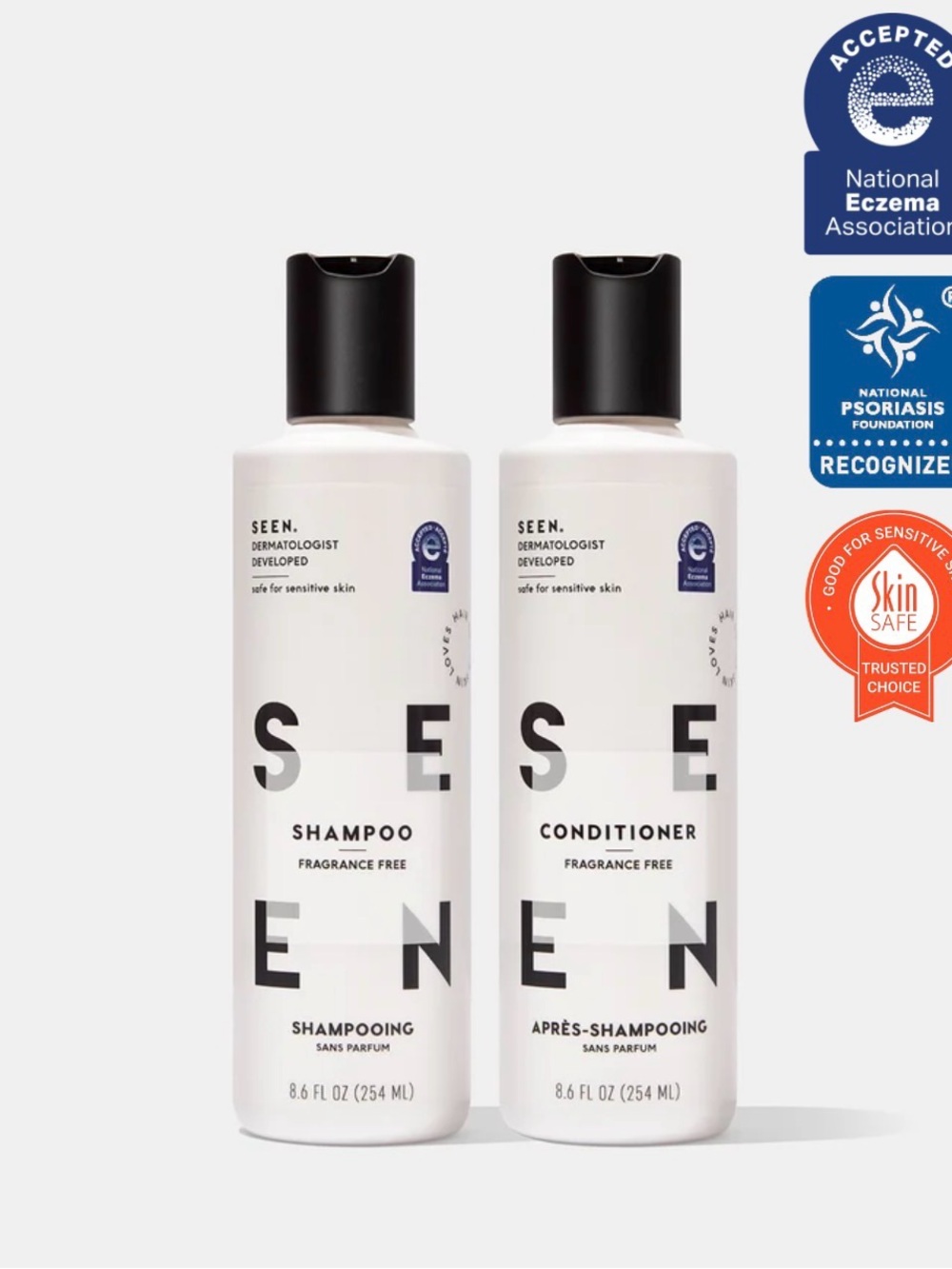 SEEN Fragrance Free Shampoo & Conditioner Bundle
